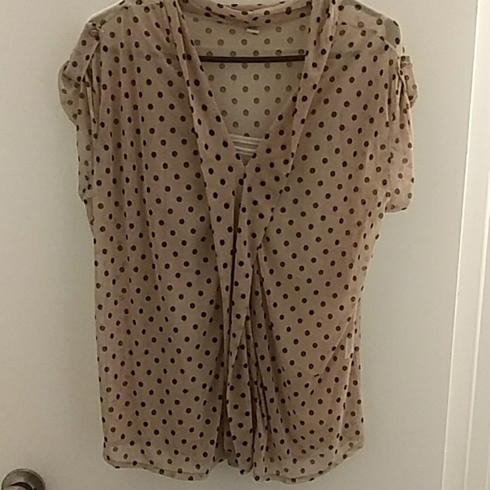 Polka dot dressy top